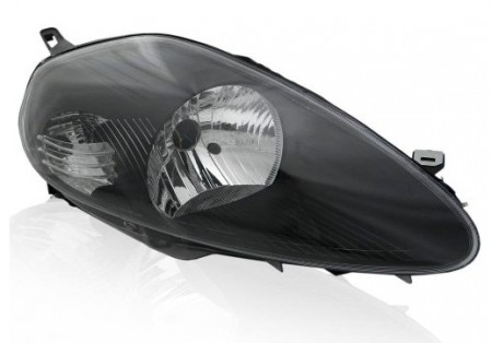 Farol Fiat Punto 2007 Até 2011 Mascara Negra